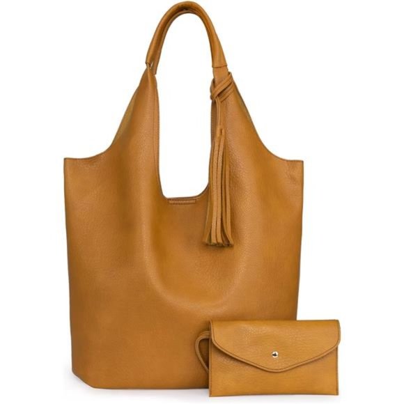 West Slouchy Hobo Bags for Women Soft Designer Shoulder Purses Ladies Top Handle - Picture 1 of 6